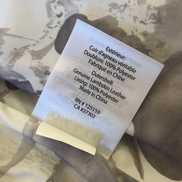 Soia & Kyo Gray Leather Jacket Size Small Genuine Lambskin - Picture 8 of 16